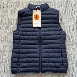 SAVE THE DUCK Women’s Quilted Vest - Dark Blue